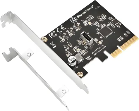 Silverstone SST-ECU07 / Karta PCIe / 1x USB-C 3.2 Gen 2x2 interní / Low Profile