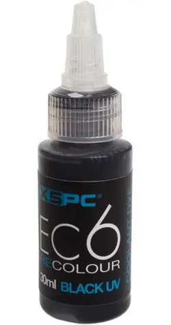 XSPC EC6 ReColour Dye černá UV / Barvivo do chladicí kapaliny / 30 ml