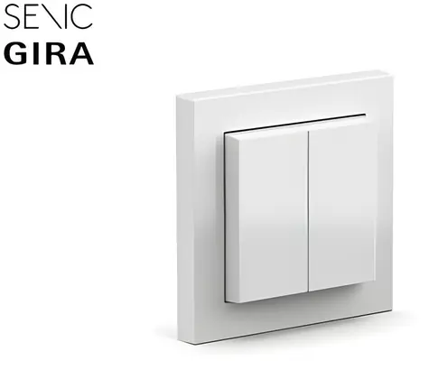 Senic Friends of Hue Smart Switch bílá lesklá / Bezdrátový ovladač / bez baterií / pro Philips Hue