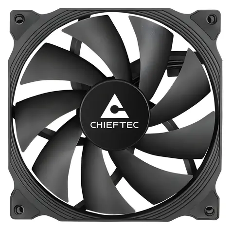 Chieftec ZF-1225PWM černá / Ventilátor / 120mm / Hydraulic Bearing / 1600 RPM / 33 CFM / 4-Pin PWM