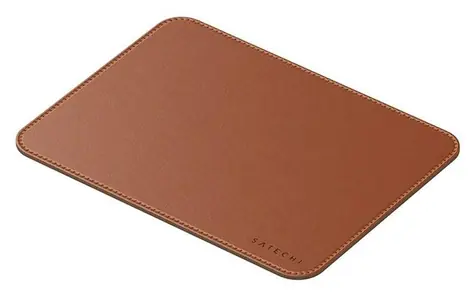 Satechi Vegan-Leather podložka pod myš hnědá / Podložka pod myš / eko kůže / 230 x 310 mm