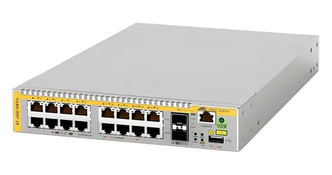 Allied Telesis 10G L3 Lite stohovatelný switch / Switch / 16x 100M/1/2,5/5/10G RJ-45 / 2x SFP+