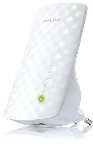 TP-Link Wi-Fi extender bílá / AC750 Wi-Fi Range Extender / 3 antény / 2,4 GHz + 5 GHz / 802.11ac / 1x LAN