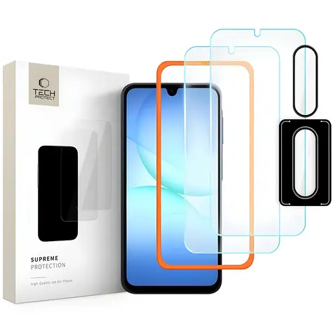 Tech-Protect Supreme Easy / Ochranné sklo / Tvrzené / Samsung Galaxy A17 4G/5G / 3 ks
