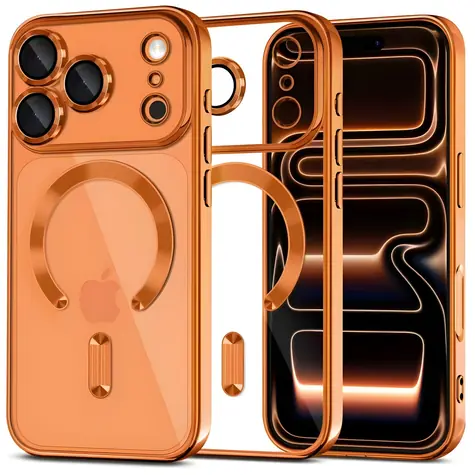 Tech-Protect MagFlex transparentní oranžová / Kryt / Apple iPhone 17 Pro / MagSafe