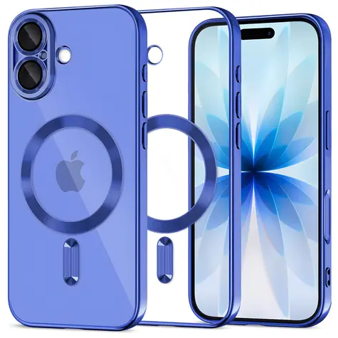 Tech-Protect MagFlex průhledná tmavě modrá / Kryt pro Apple iPhone 17 / MagSafe