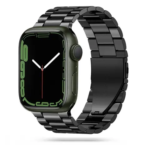 Tech-Protect Stainless Bracelet černá / Řemínek pro Apple Watch / článkový tah / 42/44/45/49 mm