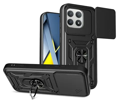Tech-Protect CamShield Pro černá / Zadní kryt / Xiaomi Poco F8