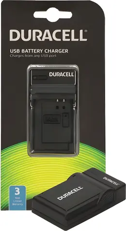 Duracell pro akumulátor Canon LP-E10 černá / Nabíječka / USB / 5 V