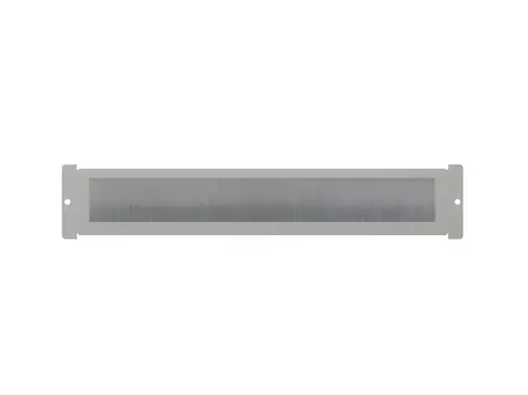 Lanberg AK-1106-S šedý / Panel / kartáčový kabelový průchod / 19