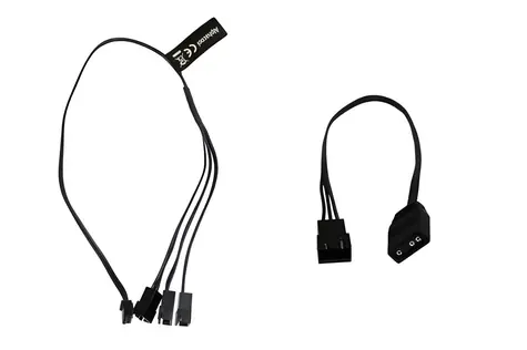 Alphacool RGB LED Y-kabel JST černá / Rozbočovací kabel / 3x JST-konektor / Digital RGB / 30 cm