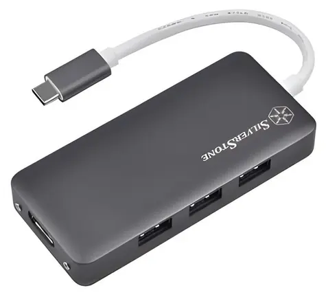 SilverStone SST-EP14C / USB-C hub / HDMI / 3x USB-A 3.1 / 1x USB-C PD 2.0