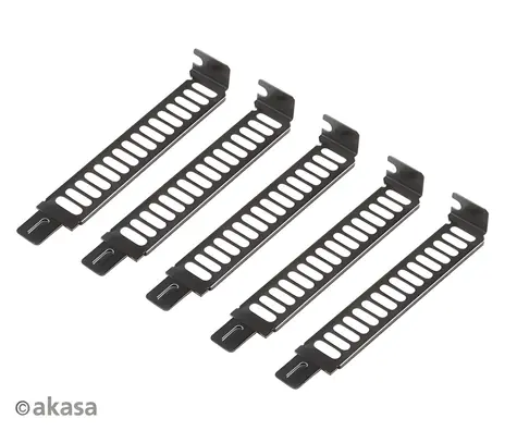 Akasa krytky PCI slotů / Krytka slotu skříně / 5 ks