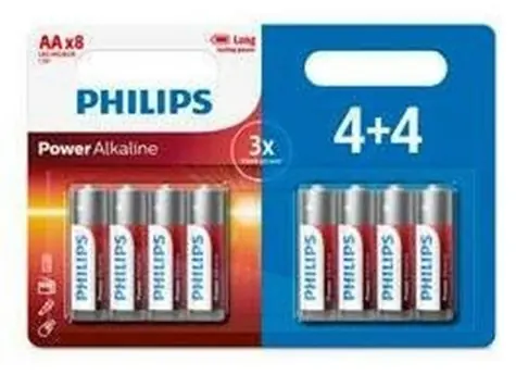 Philips Power LR6P8BP/10 AA 8 ks / Baterie / 1,5 V / alkalická