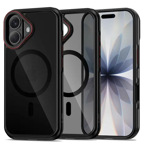 Tech-Protect MagHybrid černo-červená / Kryt / Apple iPhone 17 / MagSafe