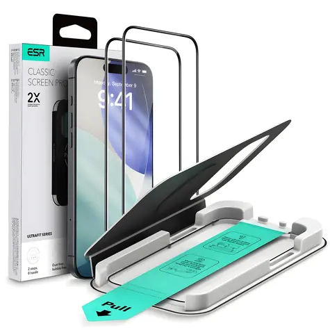 ESR UltraFit transparentní / Ochranné sklo / Apple iPhone 17 Pro Max / 2ks