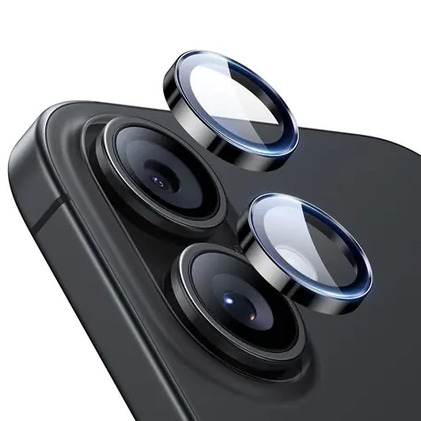 ESR Armorite černá / Ochranné sklo fotoaparátu / Apple iPhone 16, 16 Plus, 17