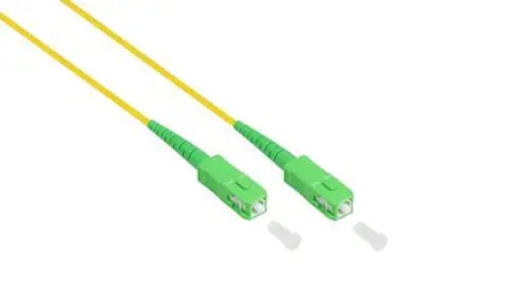 Good Connections OS2 LC-SC žlutá 7,5 m / Optický patch kabel / Simplex / SM 9/125 µm / APC / LSZH