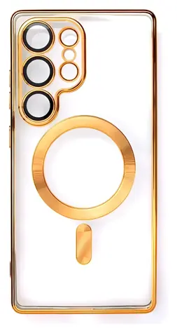 Hurtel Pokovené pouzdro s MagSafe pro Apple iPhone 16e, 17e zlatá / Pouzdro / Pokovené / MagSafe