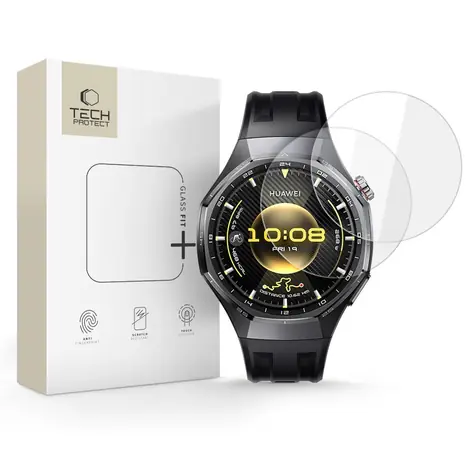 Tech-Protect Glass Fit+ transparentní / Ochranné sklo / Huawei Watch GT 6 Pro 46mm / 2 ks v balení