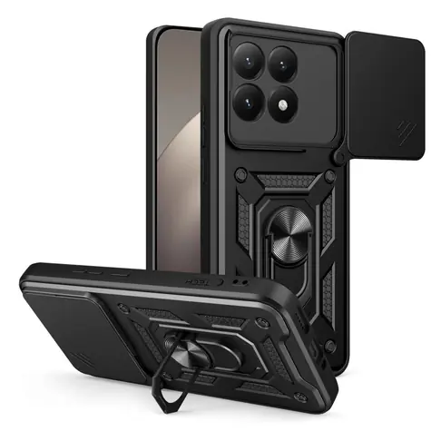 Tech-Protect CamShield Pro černá / Kryt pro Xiaomi 15T / posuvná clona fotoaparátu