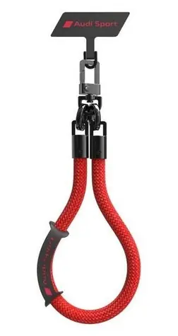 Audi Crossbody řemínek na krk červený / Řemínek na krk / Univerzální / 28 cm x 10 mm
