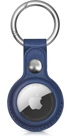 Hurtel Kožené pouzdro PU pro Apple AirTag modrá / Pouzdro / PU kůže