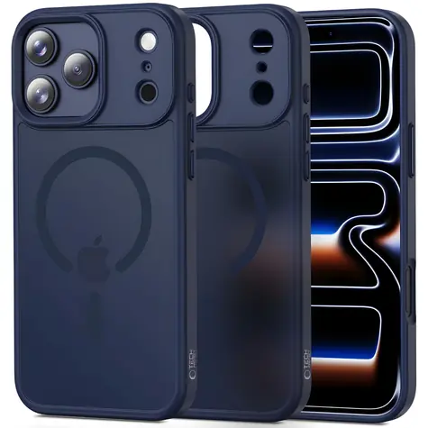 Tech-Protect MagMat tmavě modrá / Pouzdro pro Apple iPhone 17 Pro Max / MagSafe