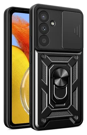 Hurtel Hybrid Armor Camshield černá / Kryt / Samsung Galaxy A37 / ochrana fotoaparátu