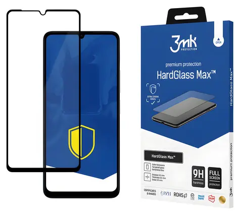 3mk HardGlass Max Black / Tvrzené sklo / Xiaomi Redmi 13C, POCO C65