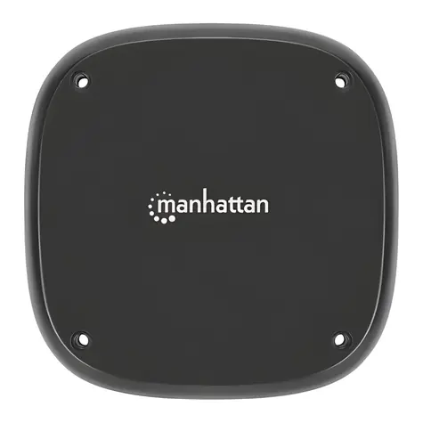 Manhattan podstolová bezdrátová nabíječka černá / Indukční nabíječka / 10 W / Qi kompatibilní