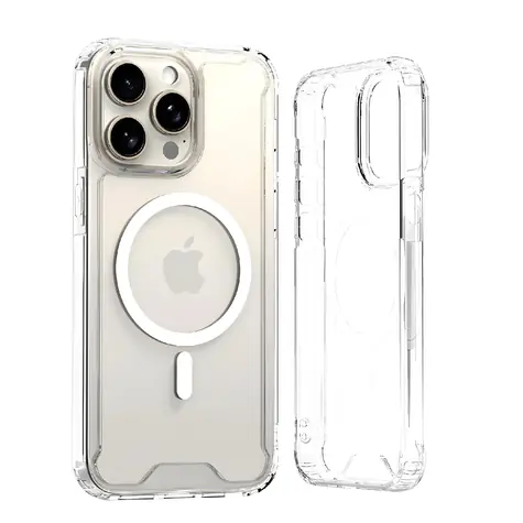 Hurtel Clear Corner Case pro iPhone 16 - čirá / Kryt / Průhledný / MagSafe