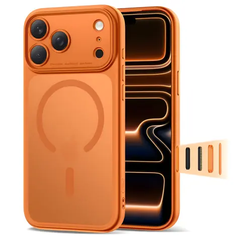 Tech-Protect Magpeak MagSafe matná oranžová / Kryt / Apple iPhone 17 Pro Max / MagSafe