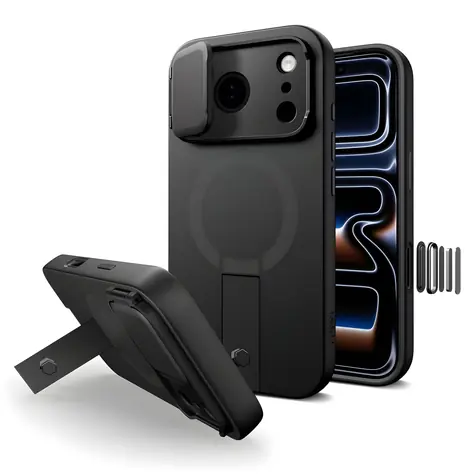 Tech-Protect Kevlar Aura MagSafe černá / Kryt / Apple iPhone 17 Pro / MagSafe / Kevlar