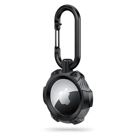 Tech-Protect TPUCarbon černá / Pouzdro / Apple AirTag / TPU s karbonovým vzorem
