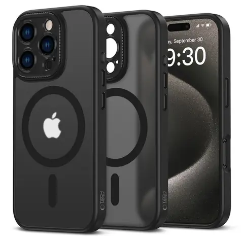 Tech-Protect MagCam transparentní / Kryt pro Apple iPhone 16 Pro Max / MagSafe