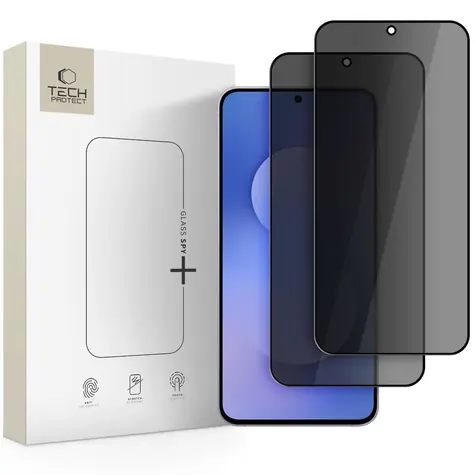 Tech-Protect Glass SPY+ černá / Privátní tvrzené sklo / Samsung Galaxy A37 5G/A57 5G/S25 FE / 2 ks