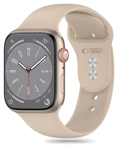 Tech-Protect Silicone Strap pro Apple Watch 38/40/41 mm hnědá / Řemínek / Silikonový / Pro Apple Watch 4/5/6/7/8/9/SE