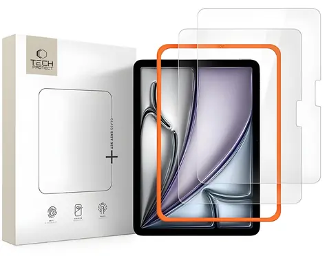 Tech-Protect Easy Set+ čirá / Tvrzené sklo / 2ks / Apple iPad Air 11