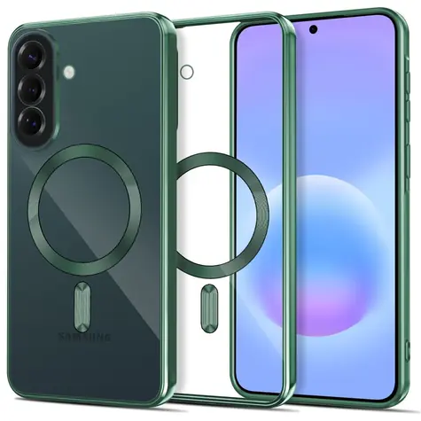 Tech-Protect MagFlex transparentní zelená / Zadní kryt / MagSafe / Samsung Galaxy A37 5G