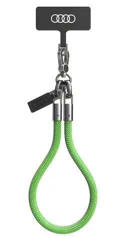 Audi Crossbody Lanyard zelená / Šňůrka na krk / Univerzální / 28 cm x 8 mm