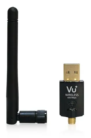 Vu+ Wi-Fi USB adaptér 600 Mbps s anténou / Wi-Fi USB adaptér / Dual Band 2,4 a 5 GHz / až 600 Mbps / anténa 2dBi