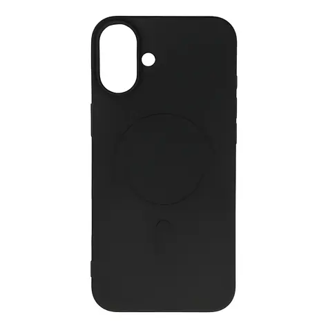 Hurtel Liquid Silicone MagSafe kryt pro iPhone 16 Plus černý / Zadní kryt / MagSafe