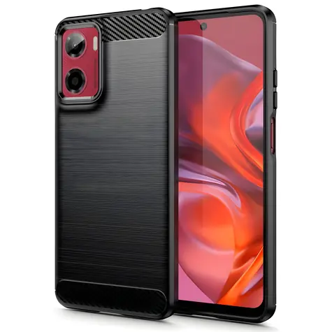 Tech-Protect TPUCarbon černá / Kryt / Motorola Moto G05, E15 / TPU / karbonový vzor