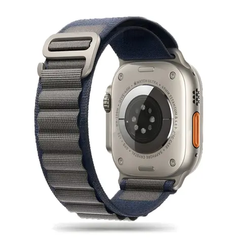 Tech-Protect Nylon Pro Strap modro-šedý / Řemínek pro Apple Watch / 42/44/45/49 mm / Nylon