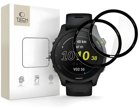 Tech-Protect Glass Flex+ Garmin Forerunner 225/255 Music černá / Ochranné sklo / Hybridní / 2 ks