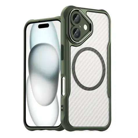 Hurtel Leading Series zelená / Kryt / Apple iPhone 16 / MagSafe / Silikon