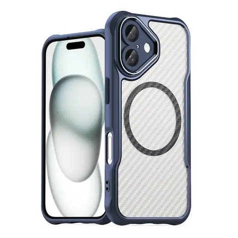 Hurtel Leading Series MagSafe modrá / Kryt / Apple iPhone 16 / Silikon