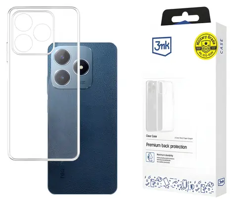 3mk Clear Case / Ochranný kryt / Realme C63 / průhledný