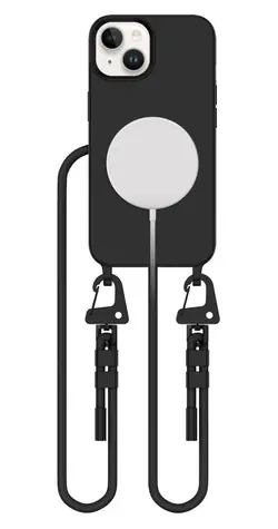 Tech-Protect MagNecklace iPhone 15 černá / Ochranný kryt / MagSafe / Poutko na krk